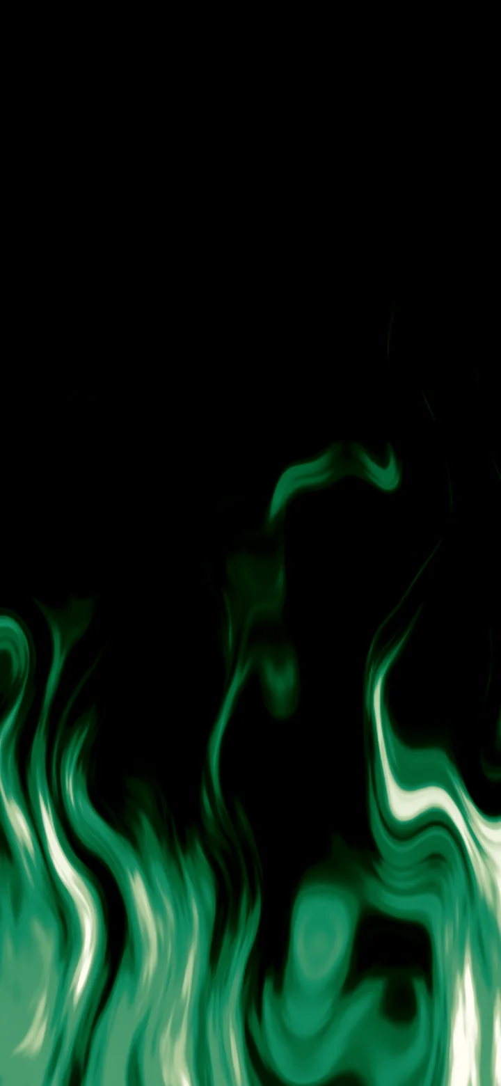 Emerald Fire Flames wallpaper for iPhone and Android