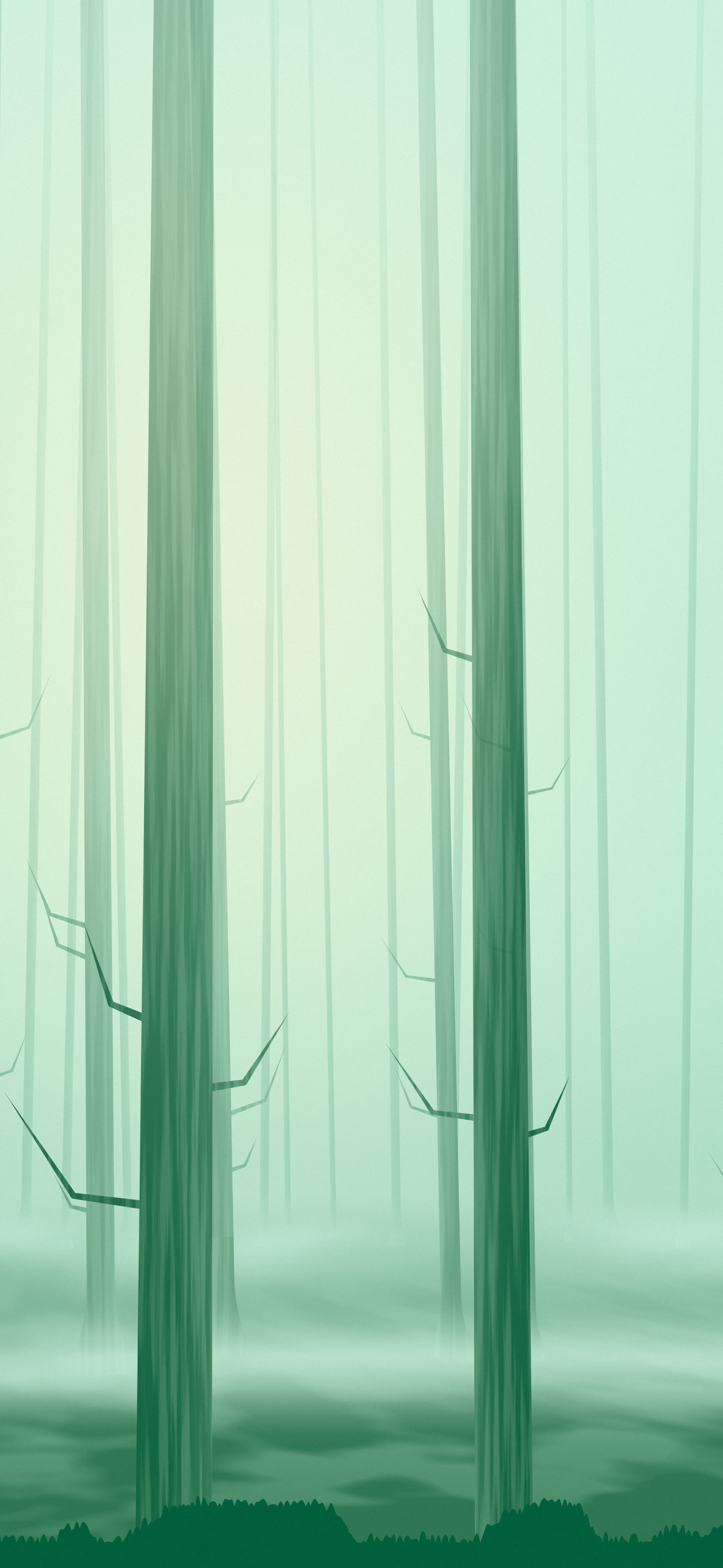 Emerald Forest Trees wallpaper for iPhone and Android