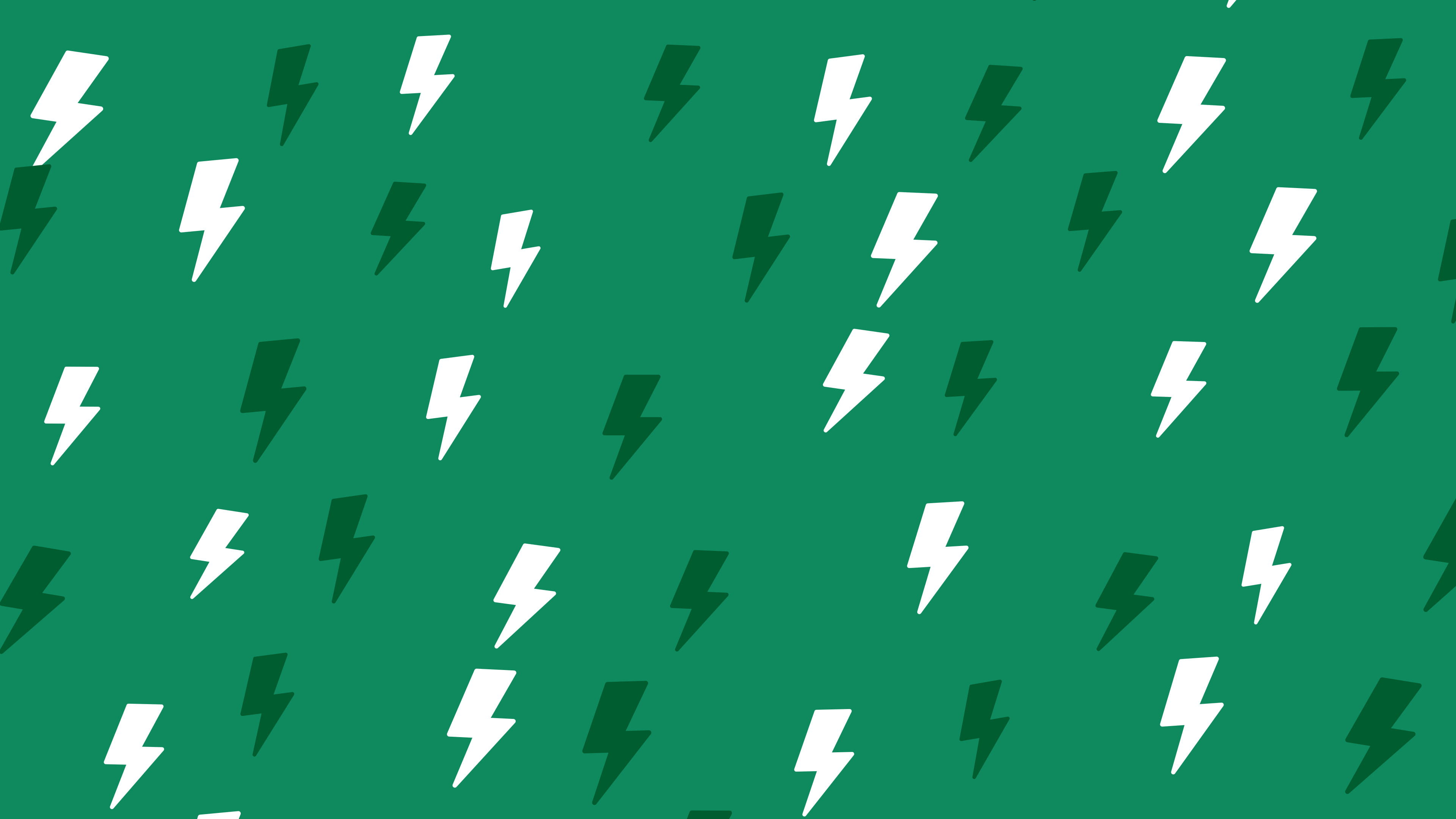 Emerald Lightning Bolt Pattern desktop wallpaper in 4K