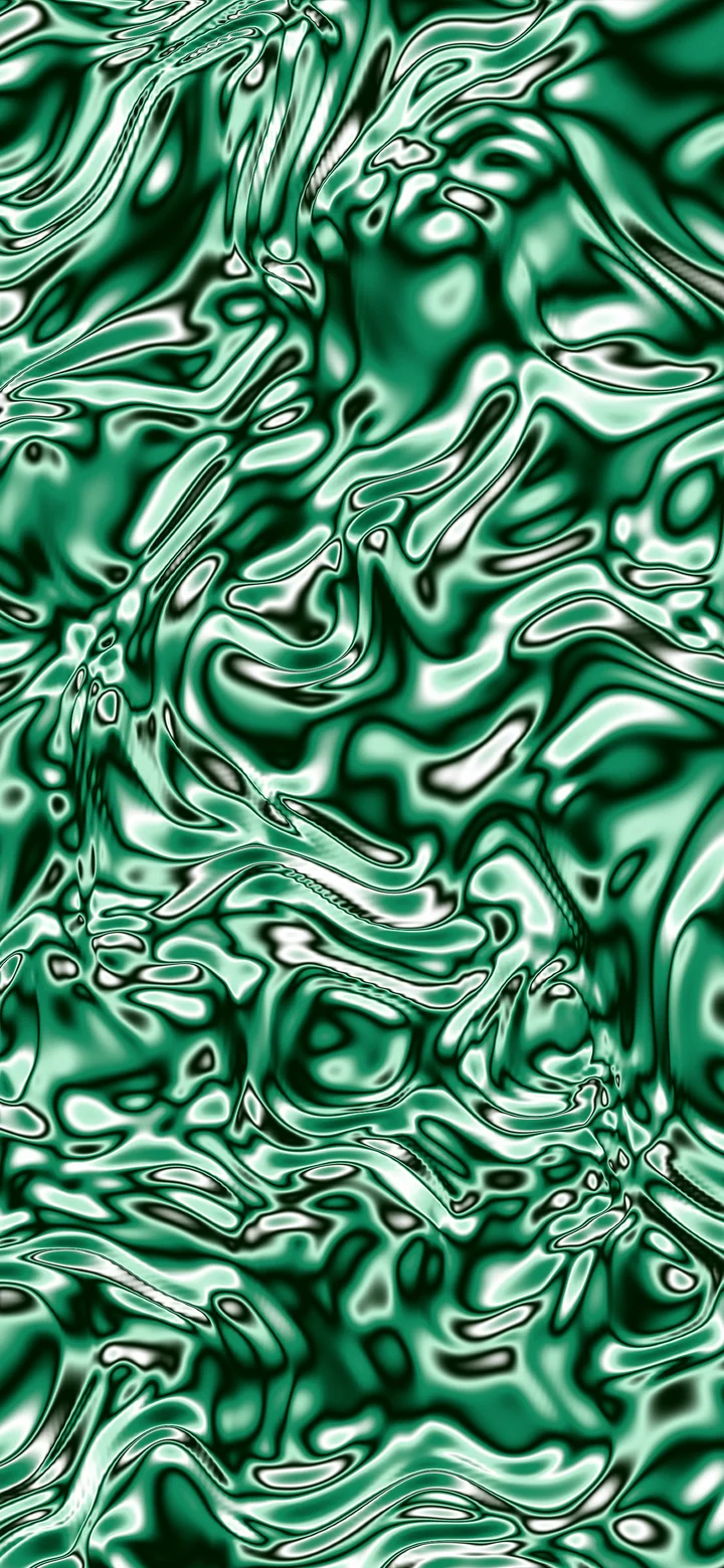 Emerald Liquid Chrome wallpaper for iPhone and Android