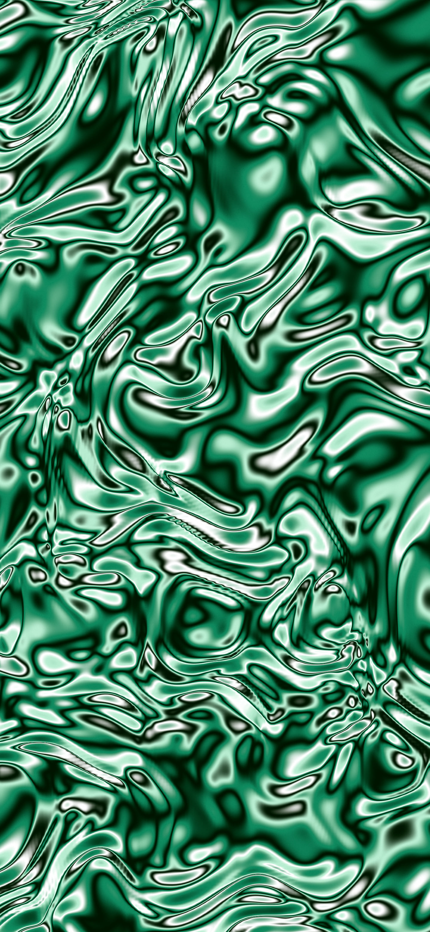 Emerald Liquid Chrome wallpaper for iPhone and Android