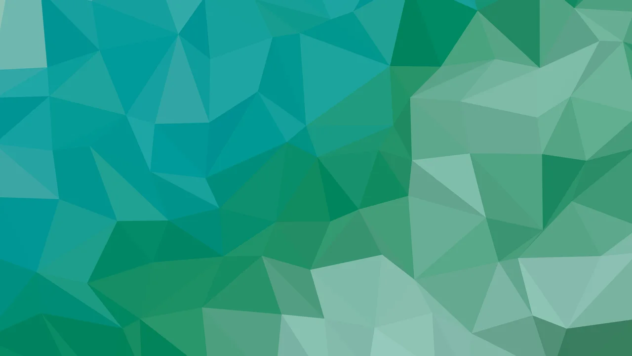 Emerald Low Poly desktop wallpaper in 4K