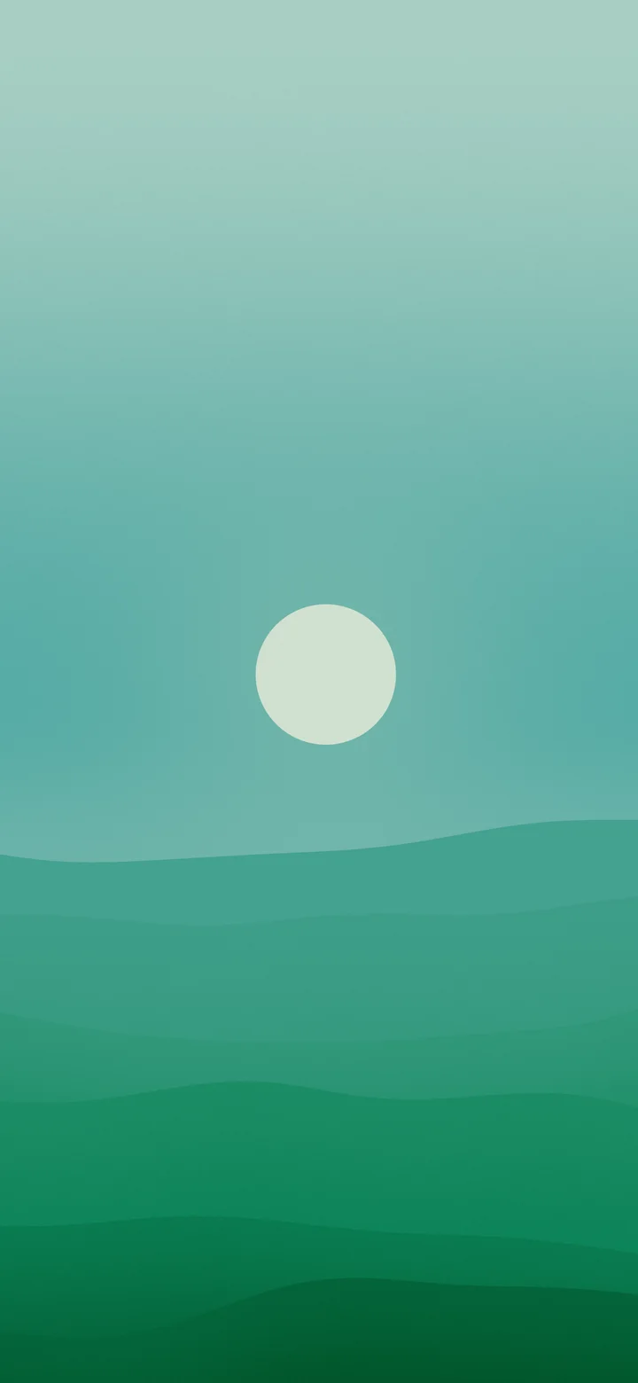 Emerald Minimalist Desert Dunes wallpaper for iPhone and Android