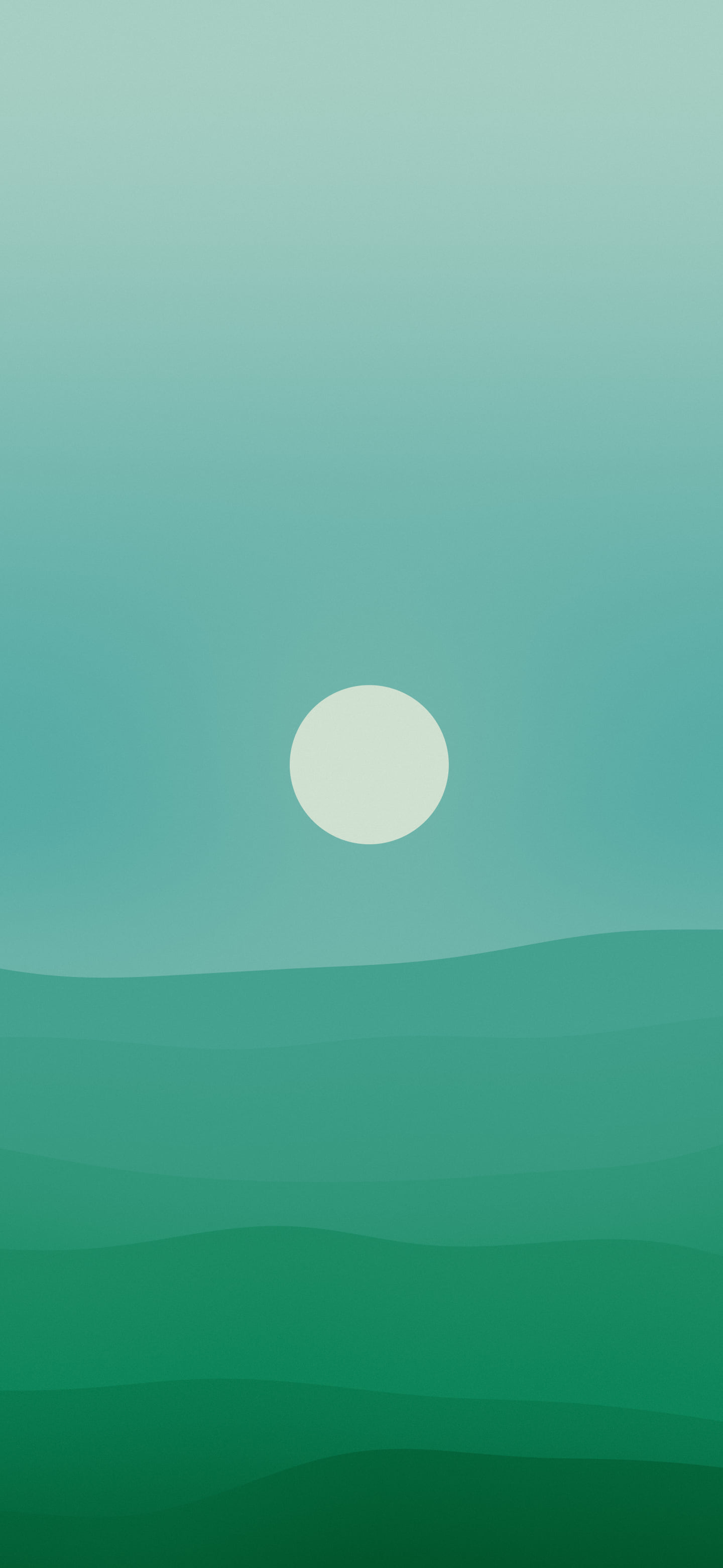 Emerald Minimalist Desert Dunes wallpaper for iPhone and Android