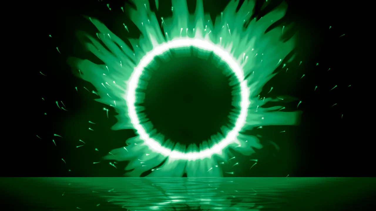Emerald Ring of Fire desktop wallpaper in 4K