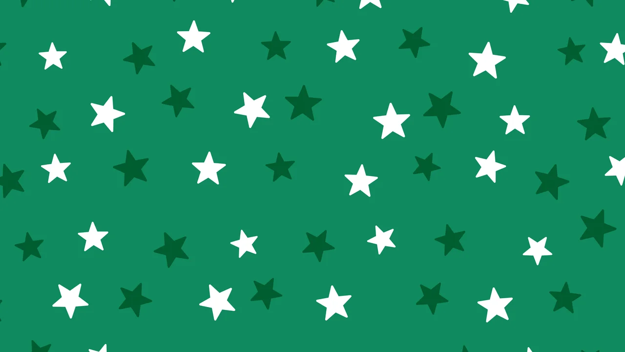 Emerald Star Pattern desktop wallpaper in 4K