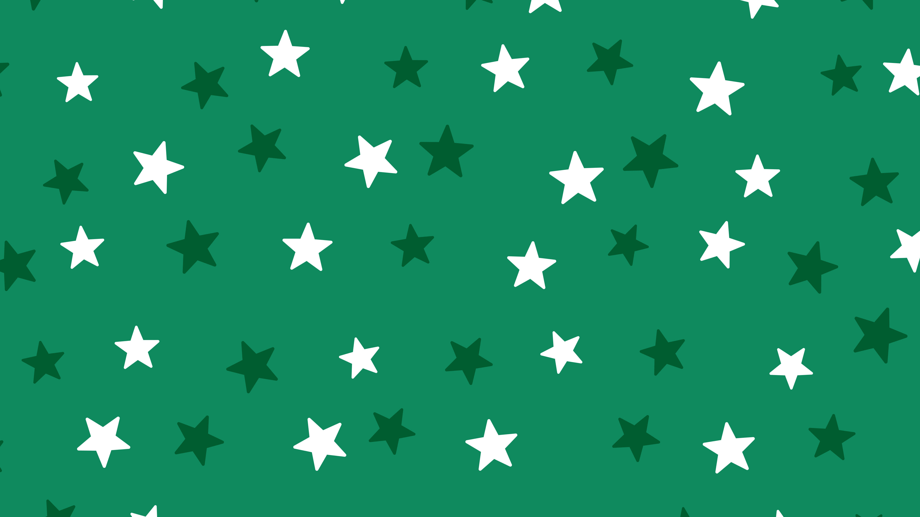 Emerald Star Pattern desktop wallpaper in 4K