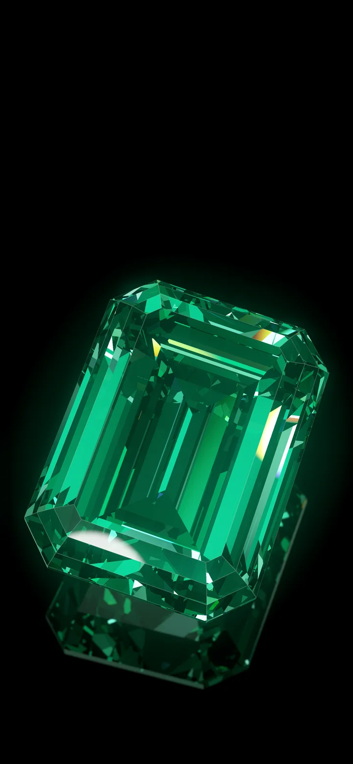 Emerald Step Cut Diamond wallpaper for iPhone and Android