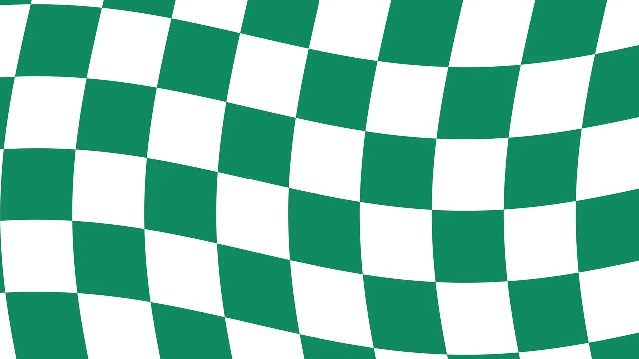 Emerald Wavy Checkered desktop wallpaper in 4K