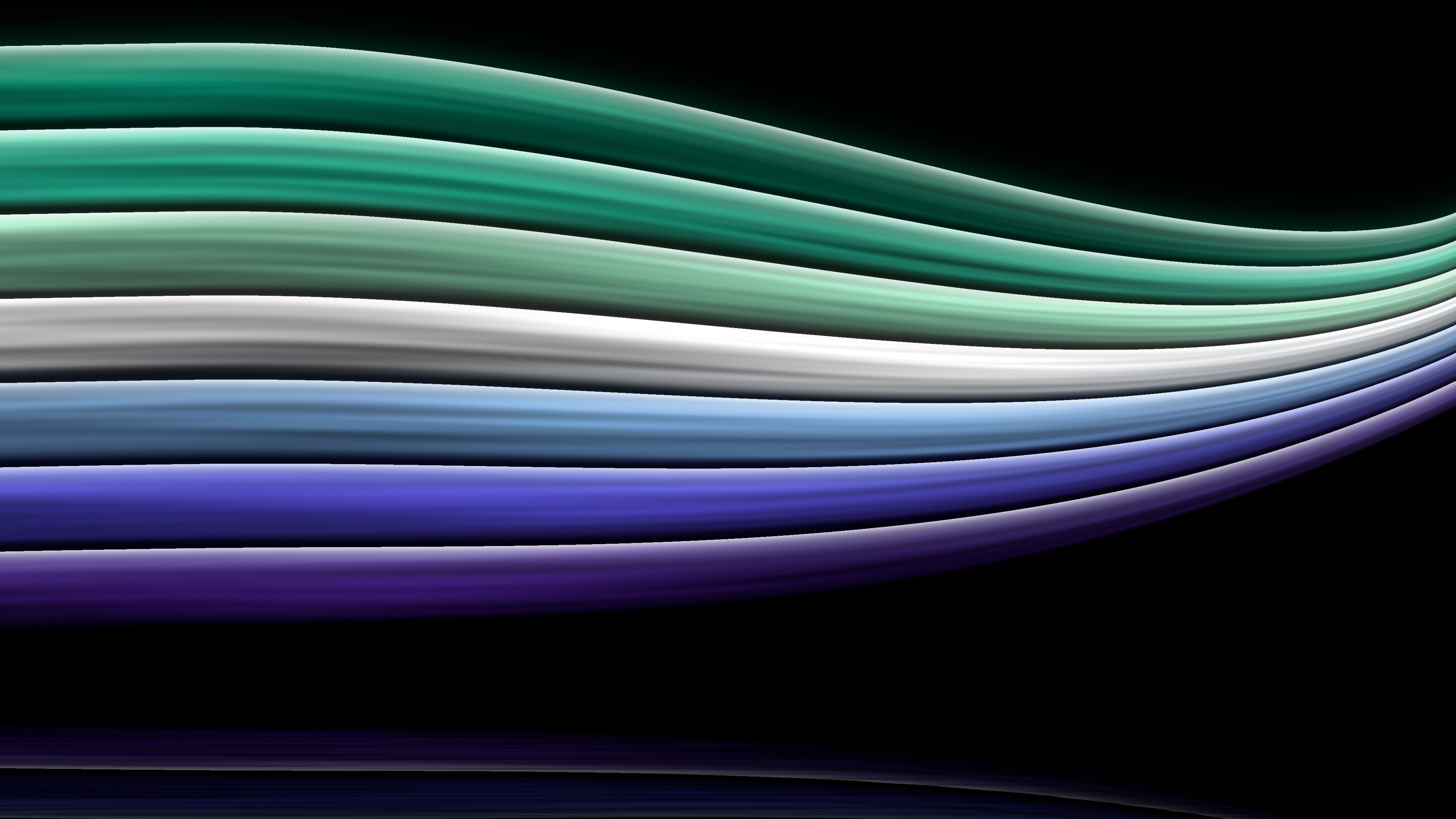 Gay Pride Flag Light Streams desktop wallpaper in 4K