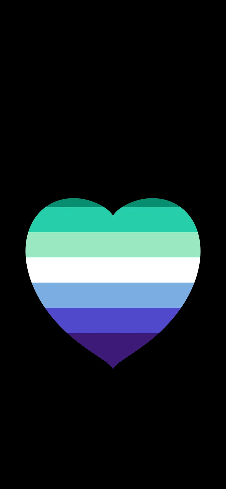 Gay Pride Heart wallpaper for iPhone and Android