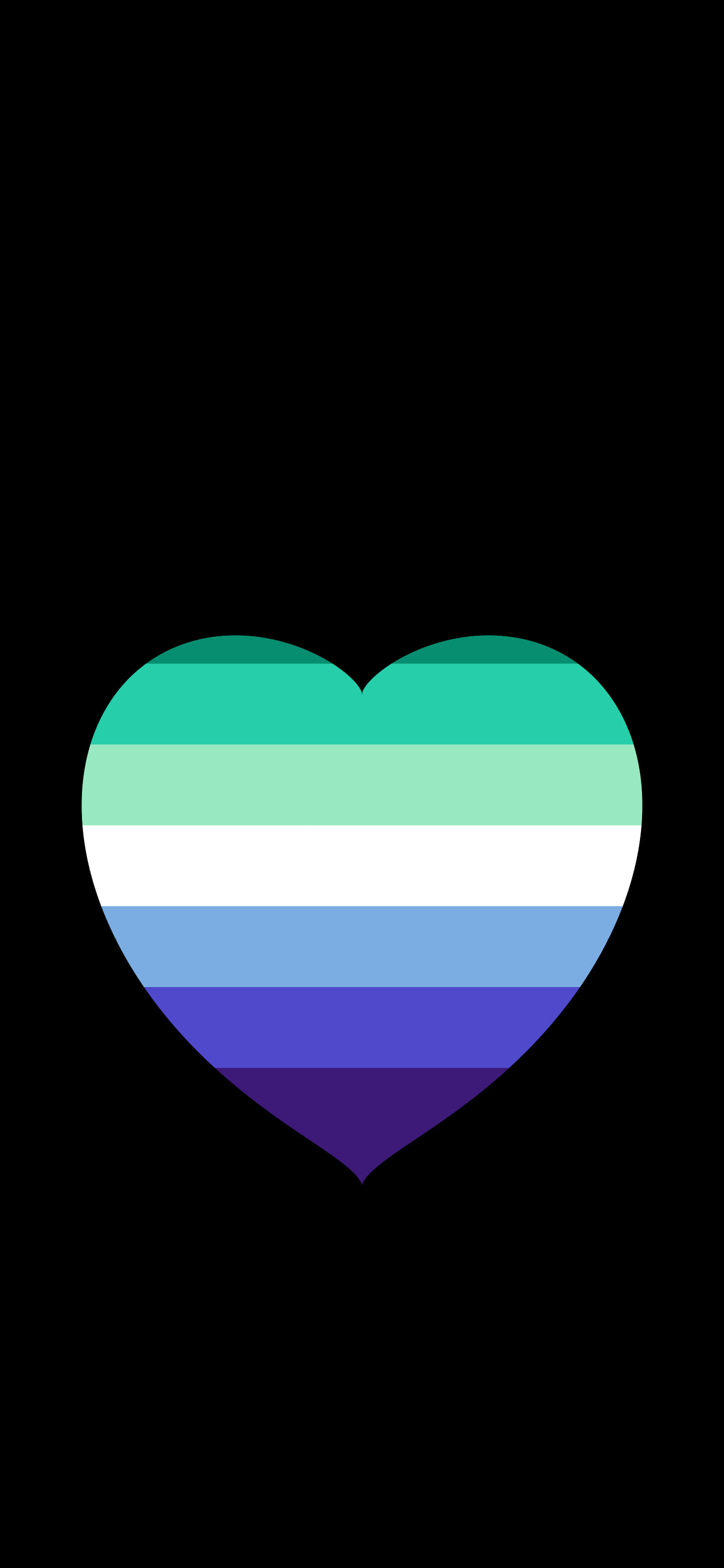 Gay Pride Heart wallpaper for iPhone and Android