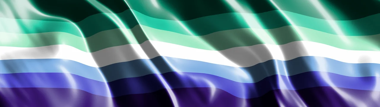 Gay Silk Pride Flag dual monitor wallpaper, 7680 × 2160