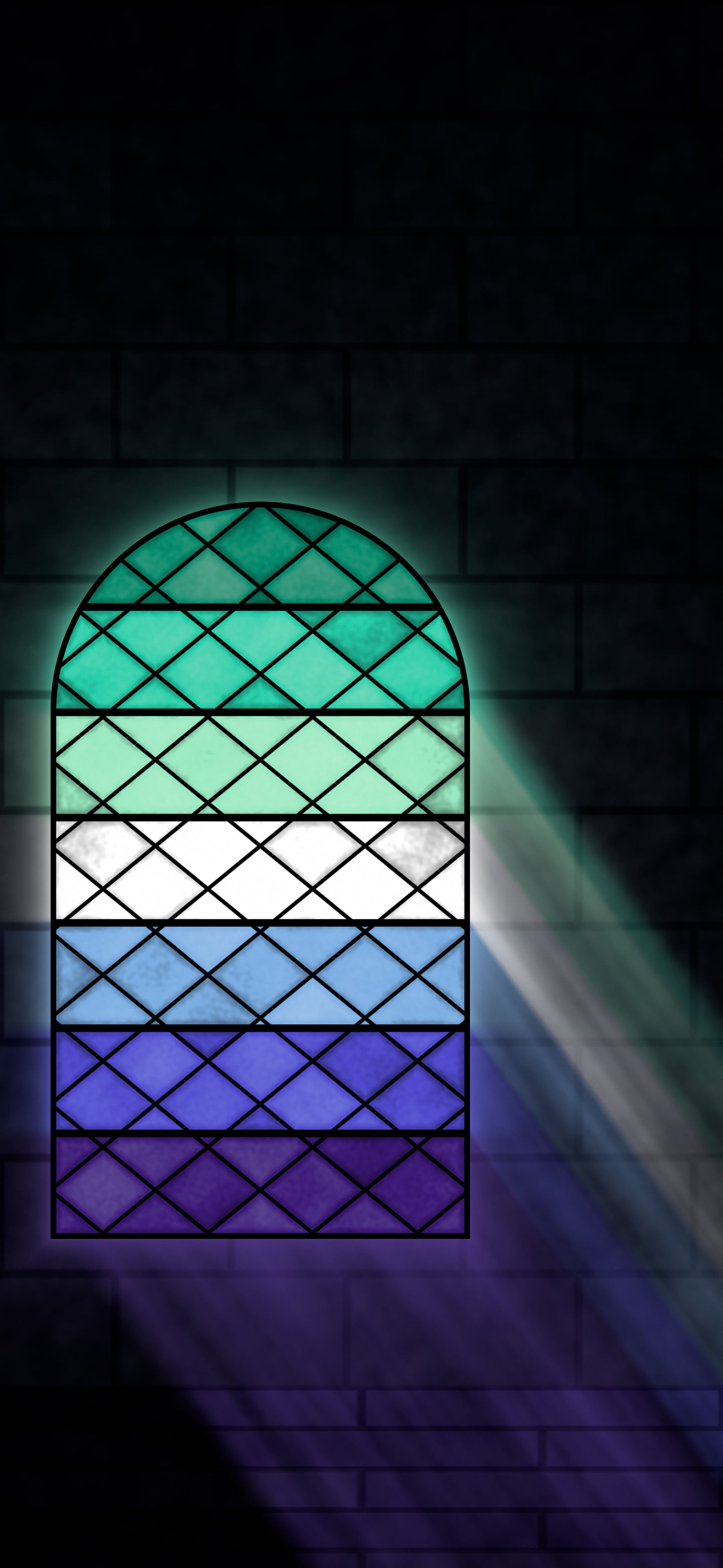 Gay Stained Glass Pride Flag wallpaper for iPhone and Android