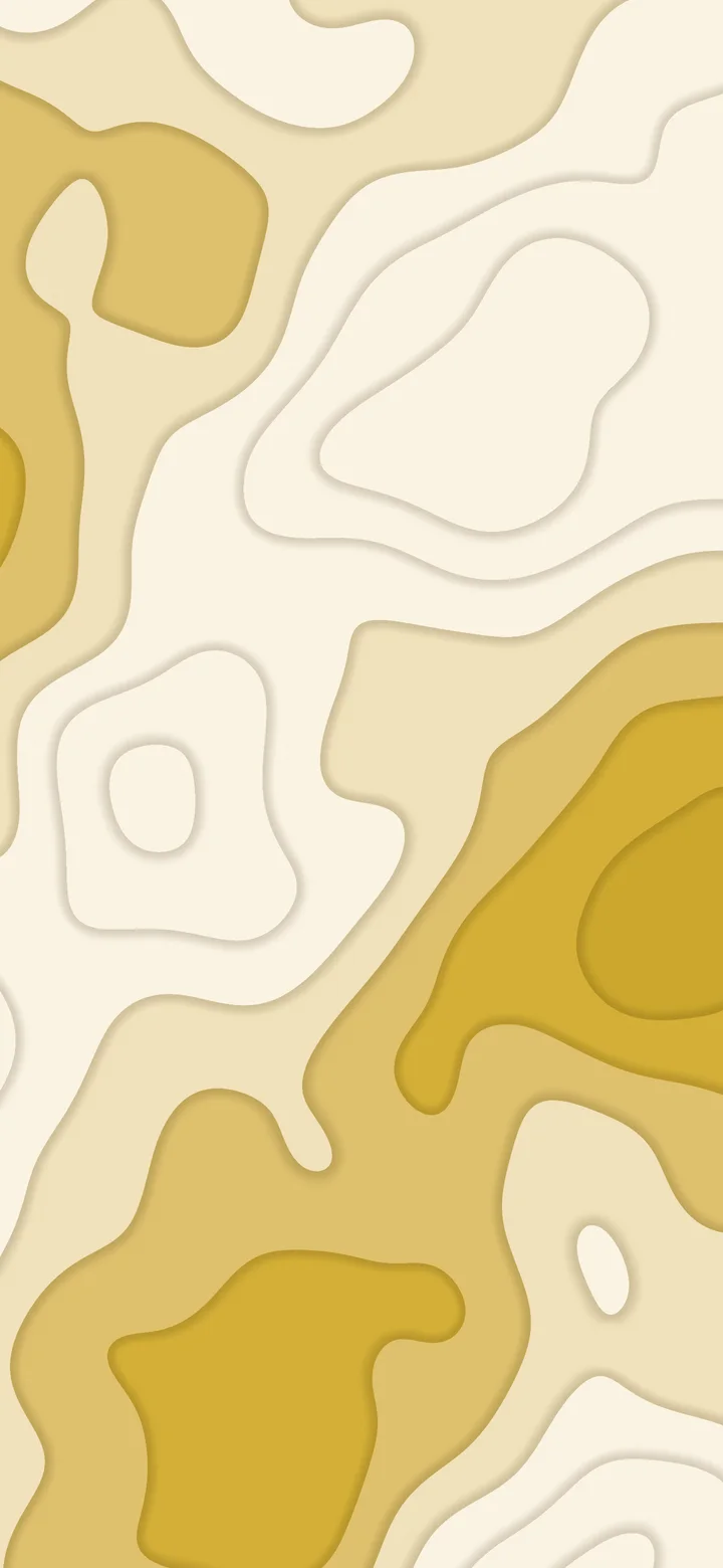 Gold and Cream Layered Topographic wallpaper for iPhone and Android