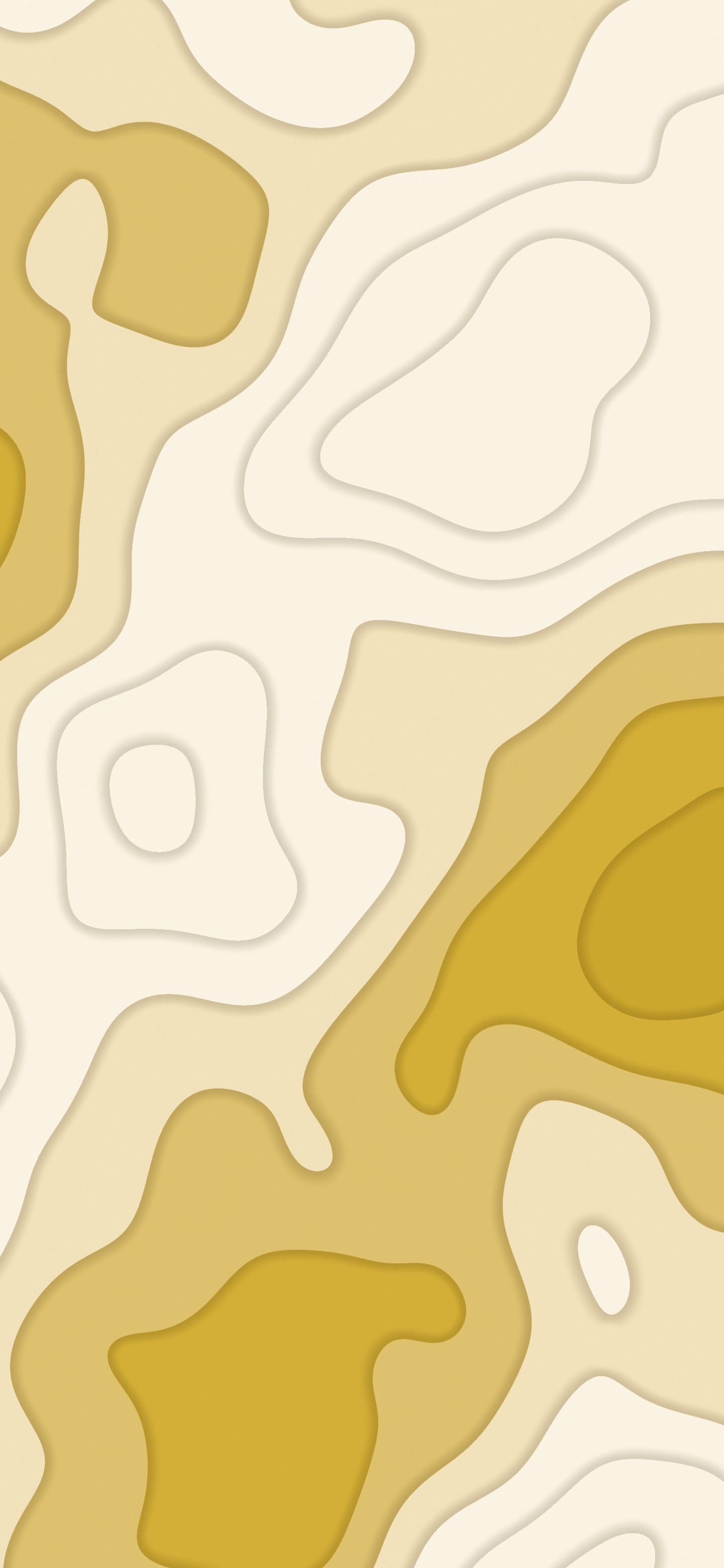 Gold and Cream Layered Topographic wallpaper for iPhone and Android