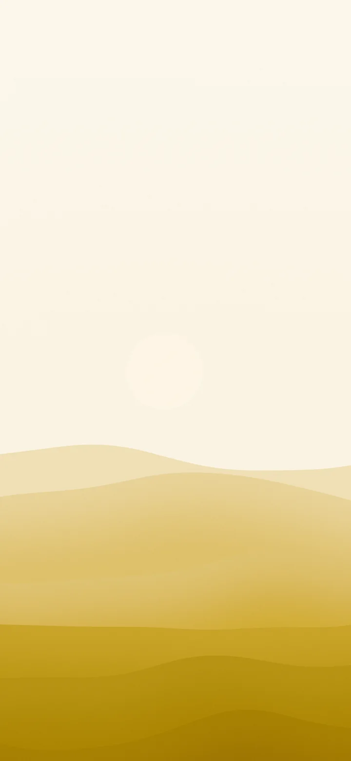 Gold and Cream Minimalist Desert Dunes wallpaper for iPhone and Android