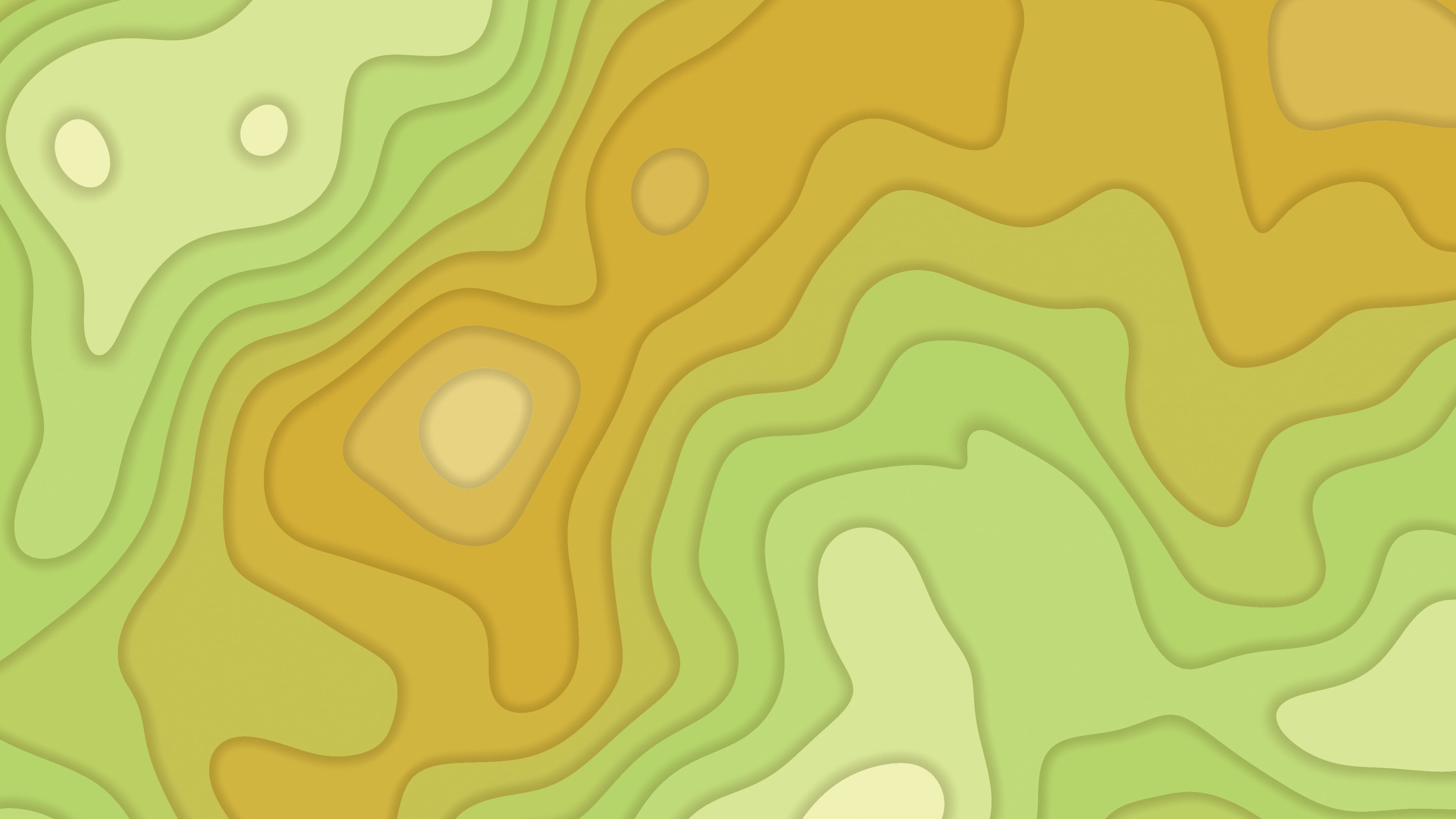 Gold Layered Topographic desktop wallpaper in 4K