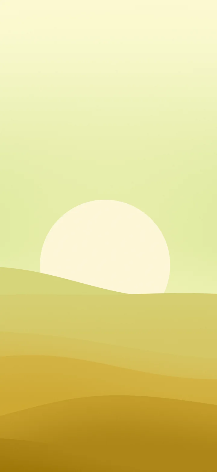 Gold Minimalist Sunset Hills wallpaper for iPhone and Android