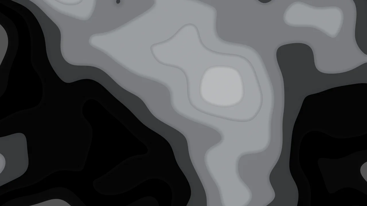 Gray and Black Layered Topographic desktop wallpaper in 4K