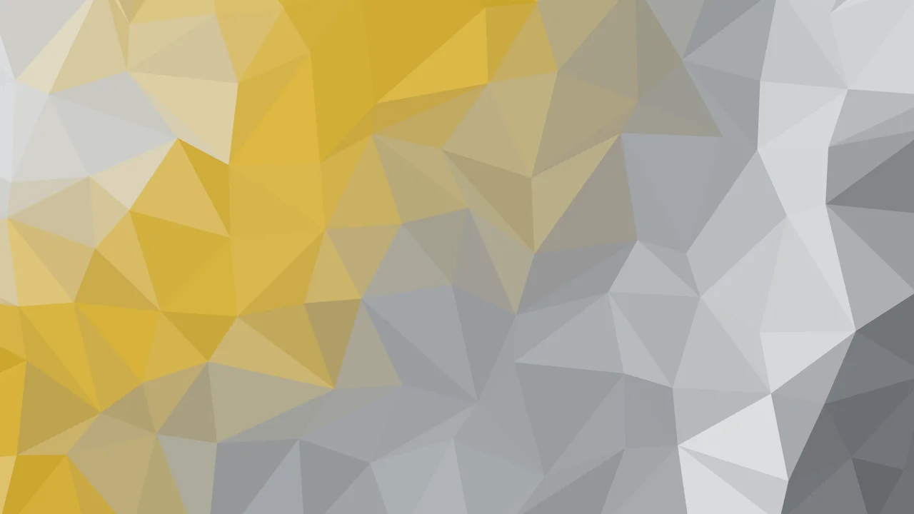 Gray and Gold Low Poly desktop wallpaper in 4K