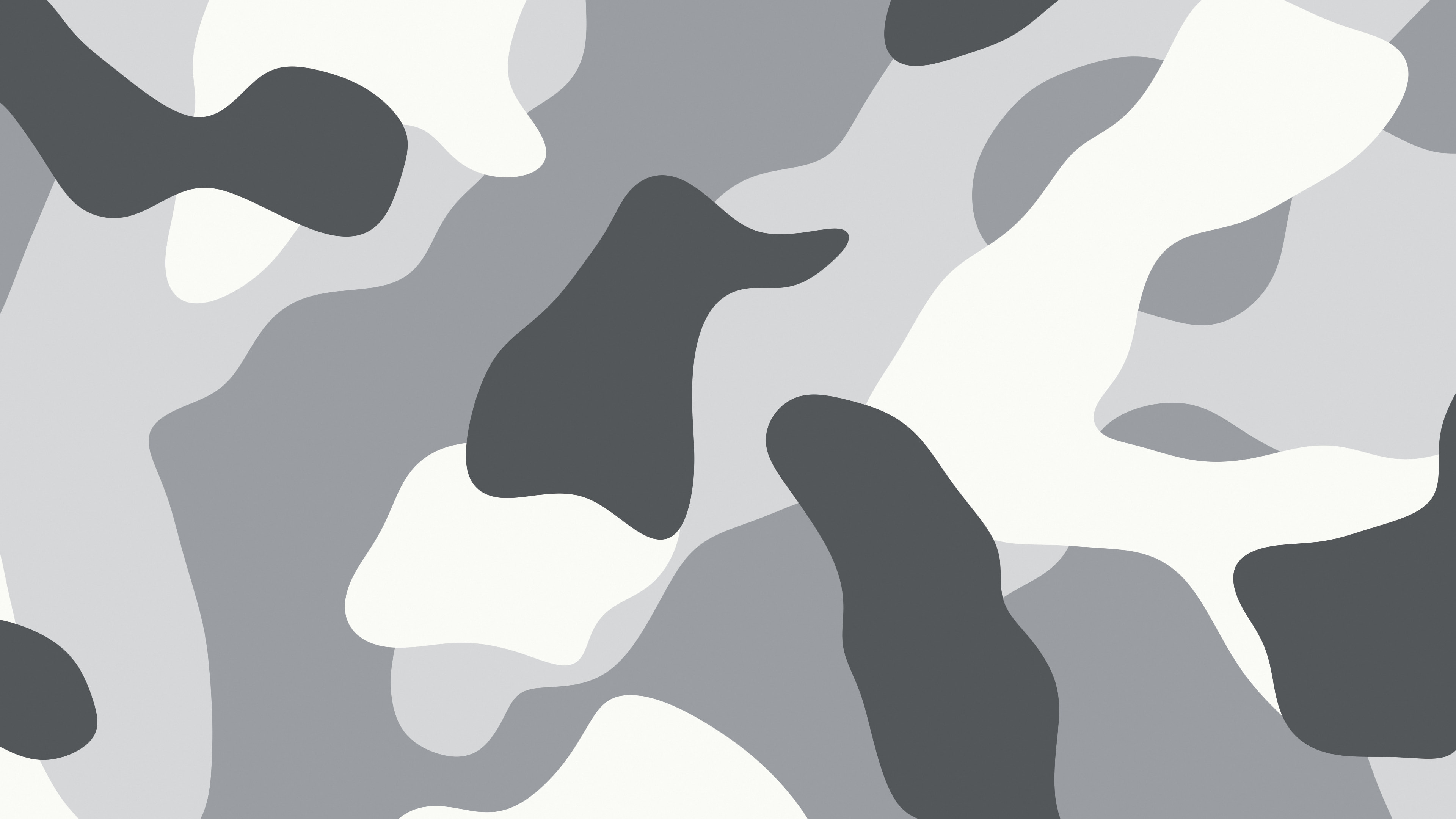Gray and White Camo desktop wallpaper in 4K