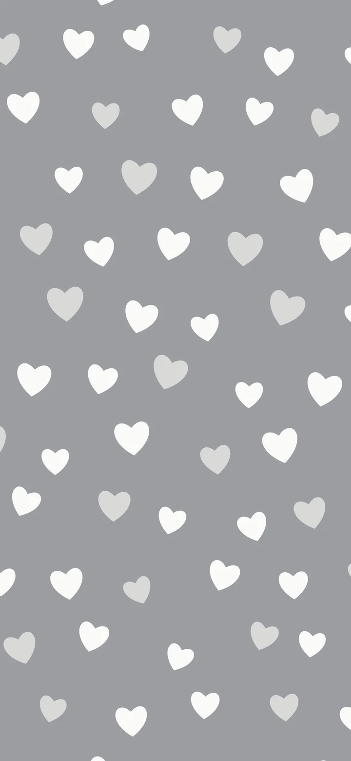 Gray and White Heart Pattern wallpaper for iPhone and Android