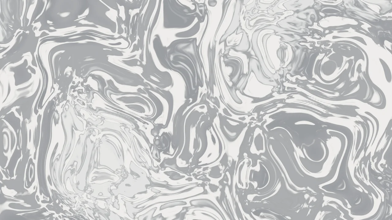 Gray and White Liquid Marble desktop wallpaper in 4K