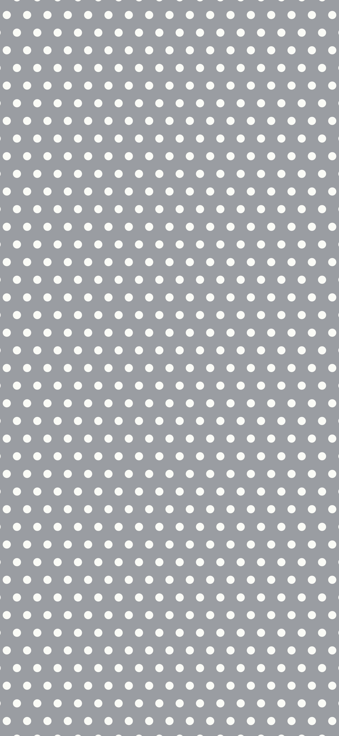 Gray and White Mini Polka Dot wallpaper for iPhone and Android