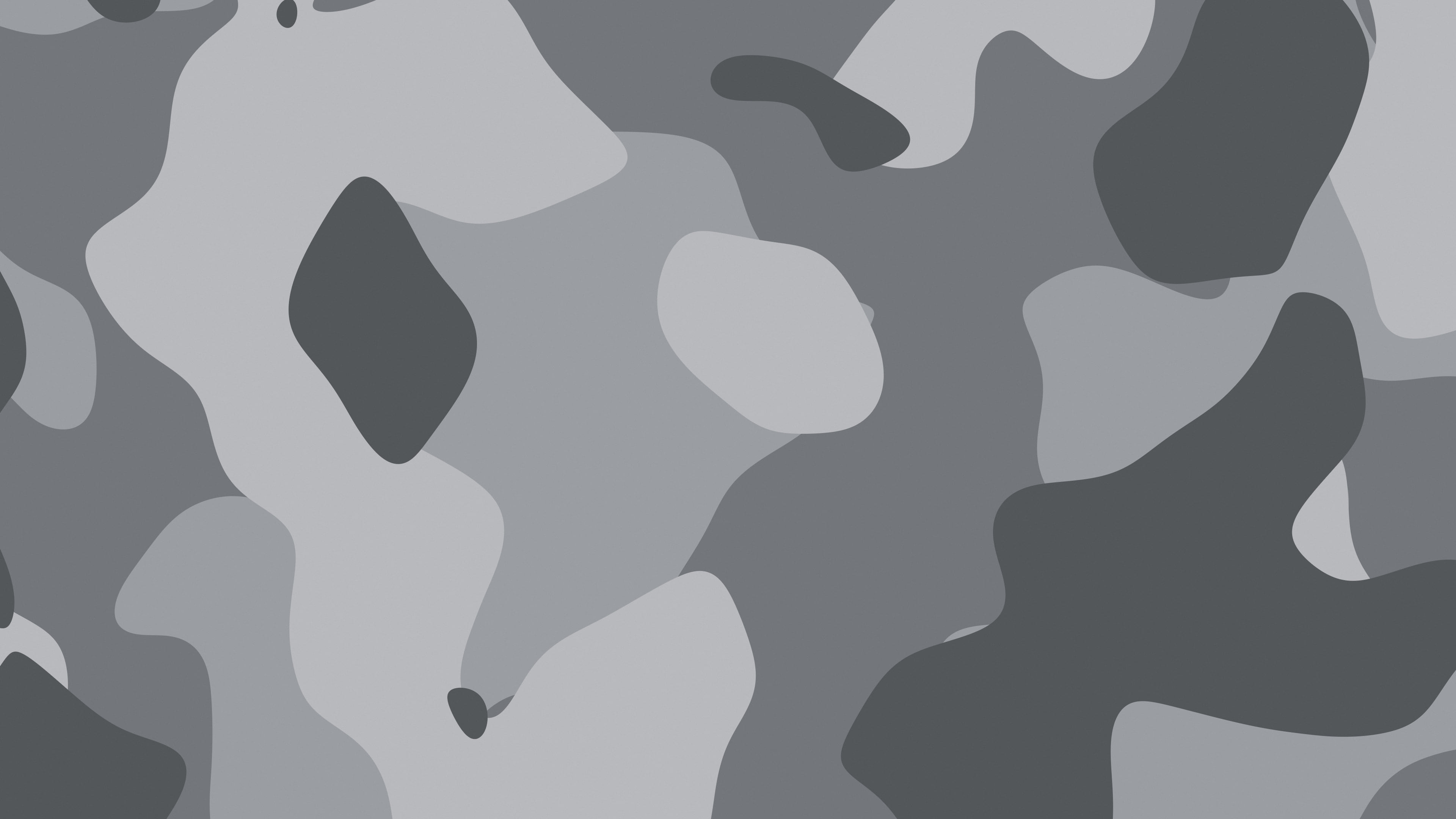 Gray Camo desktop wallpaper in 4K