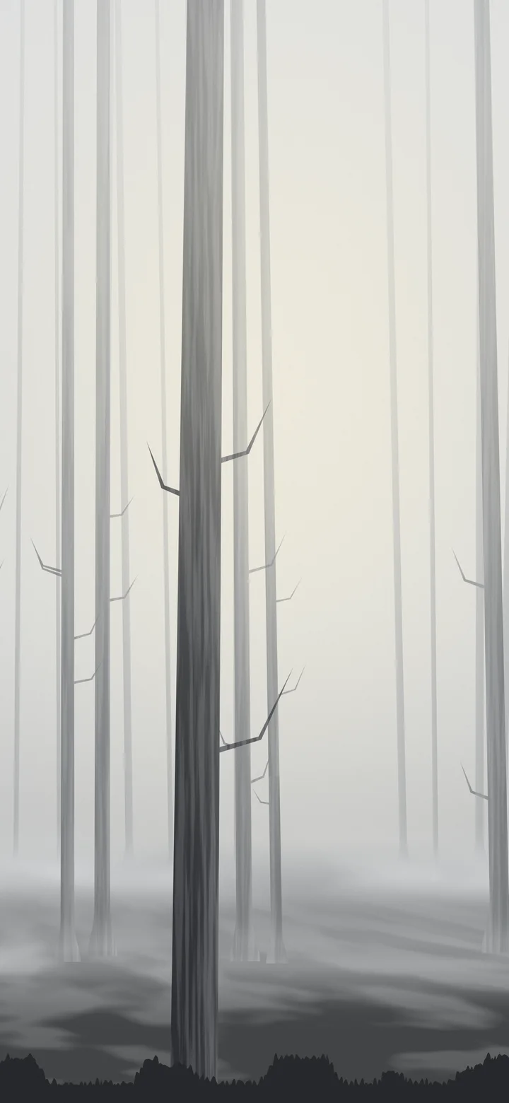 Gray Forest Trees wallpaper for iPhone and Android