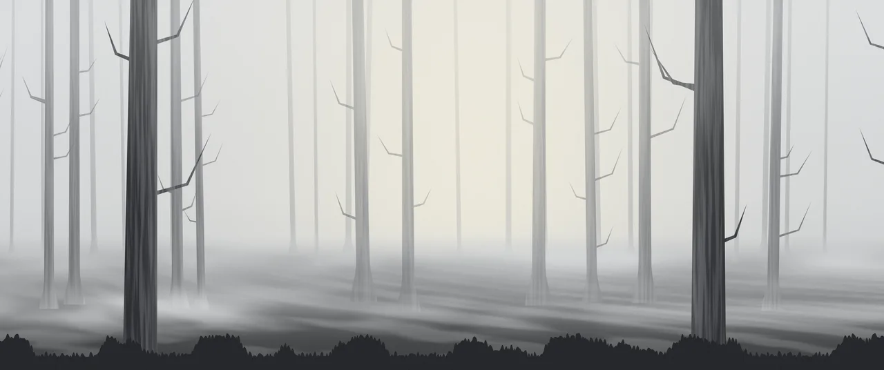 Gray Forest Trees ultrawide wallpaper, 3440 × 1440