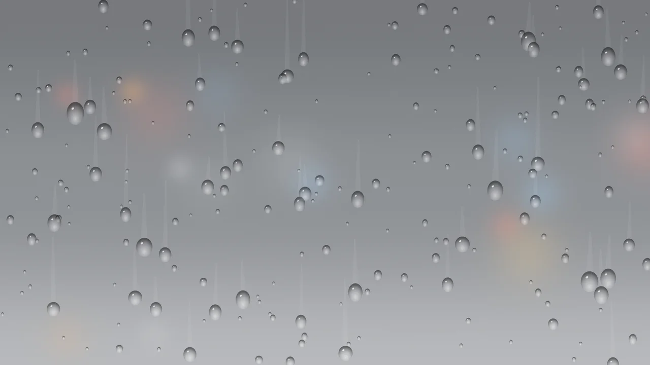 Gray Rainy Window desktop wallpaper in 4K