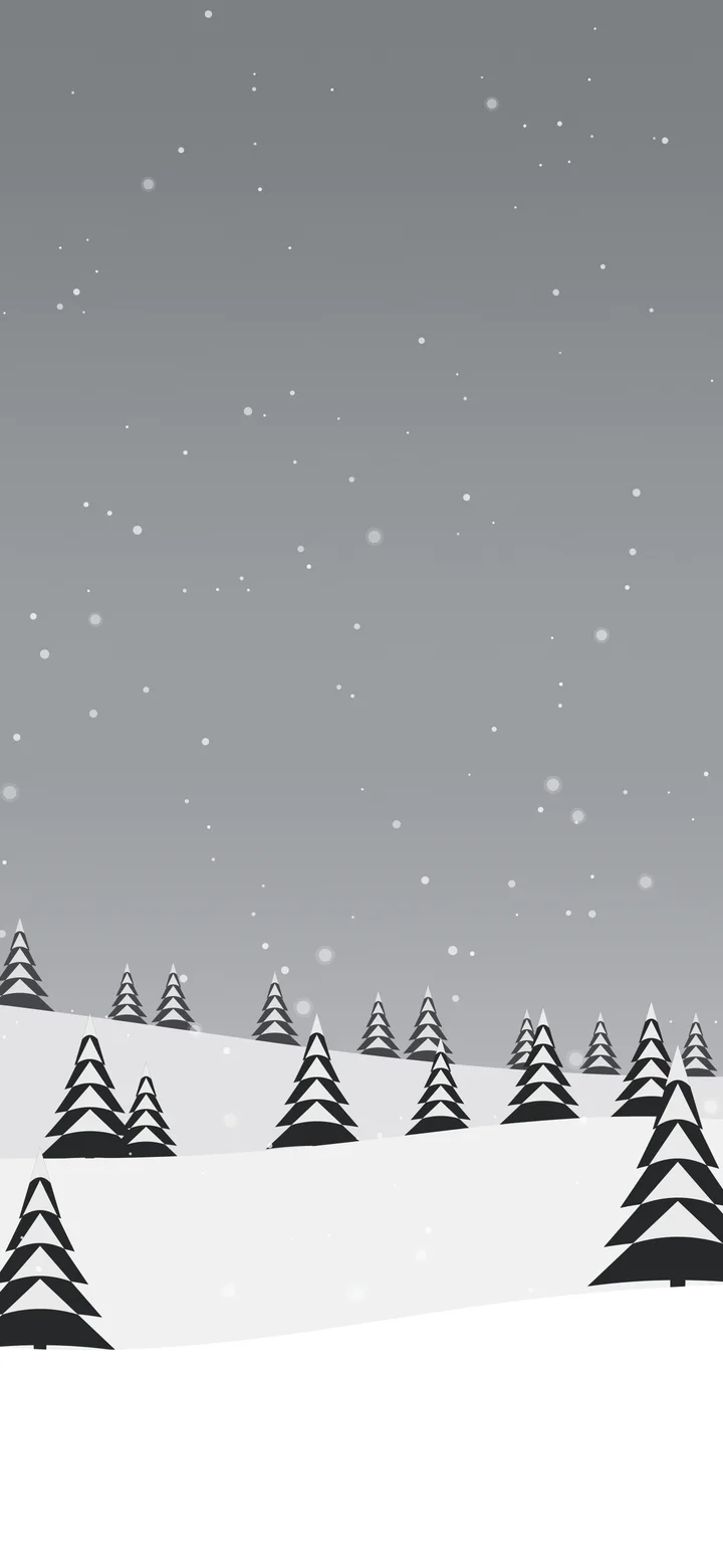 Gray Snowy Forest wallpaper for iPhone and Android