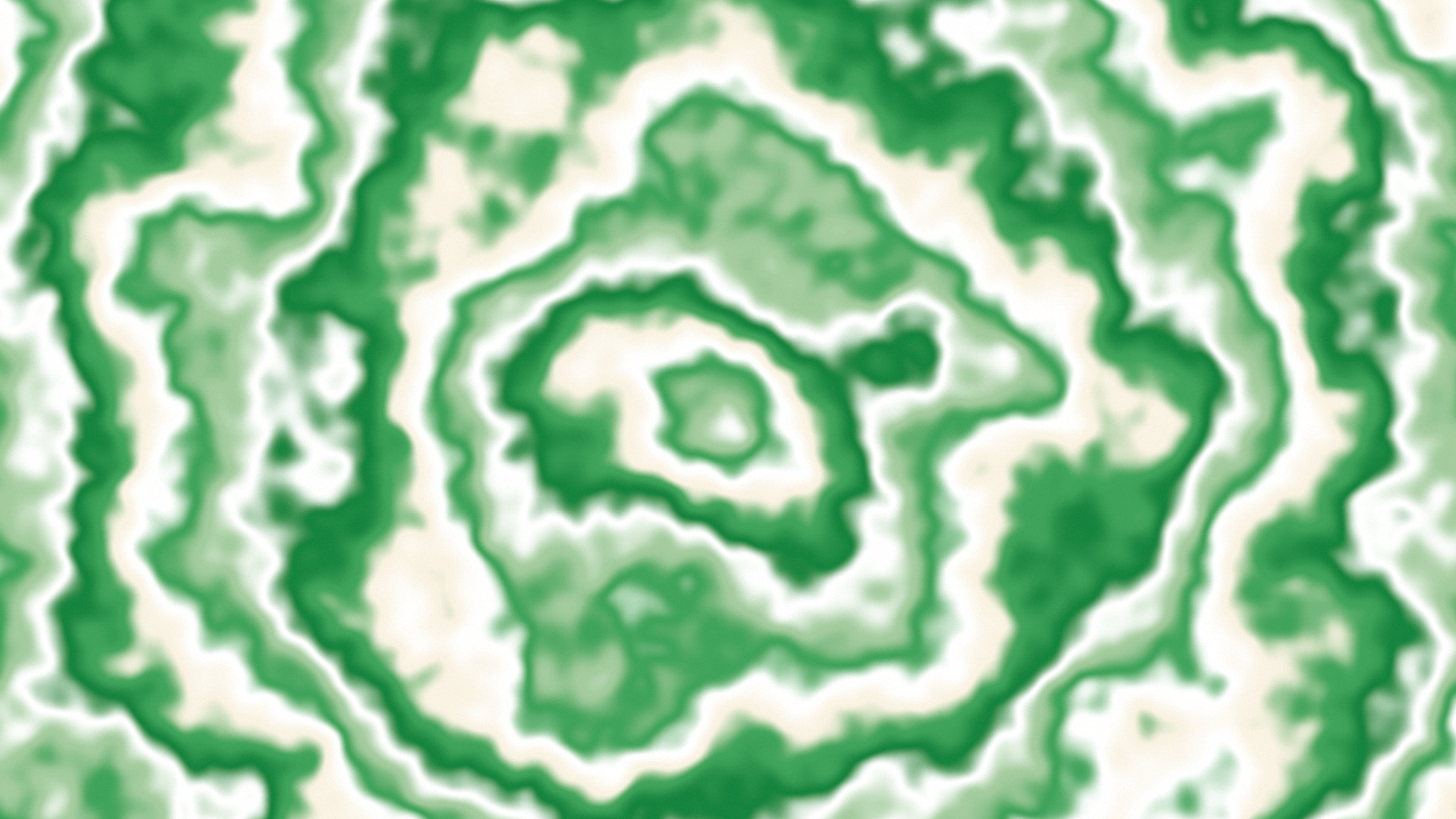 Green and Cream Bullseye Tie Dye desktop wallpaper in 4K