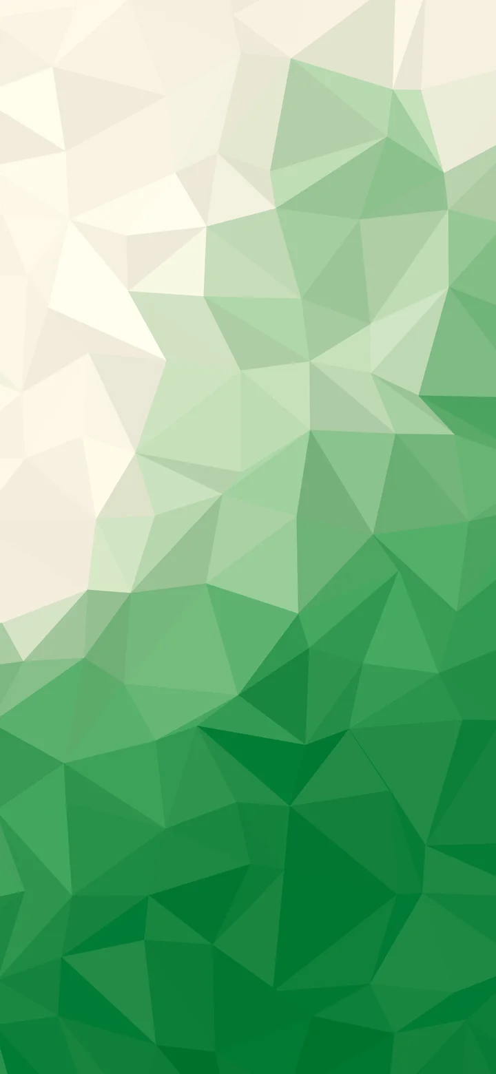 Green and Cream Low Poly wallpaper for iPhone and Android