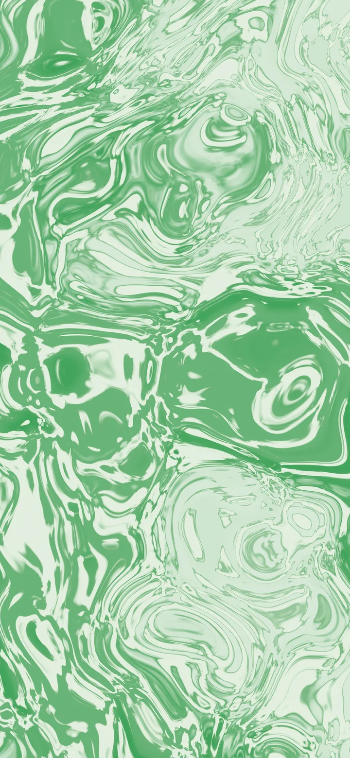 Green and White Liquid Marble wallpaper for iPhone and Android