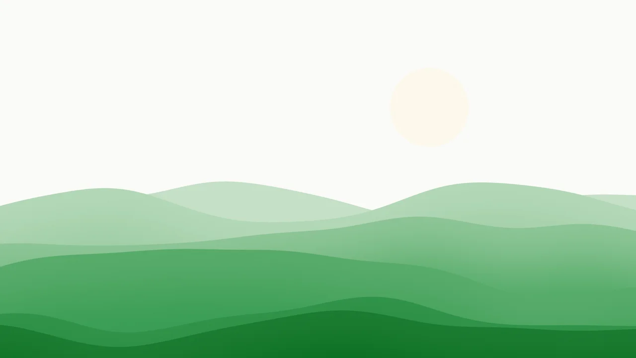 Green and White Minimalist Desert Dunes desktop wallpaper in 4K