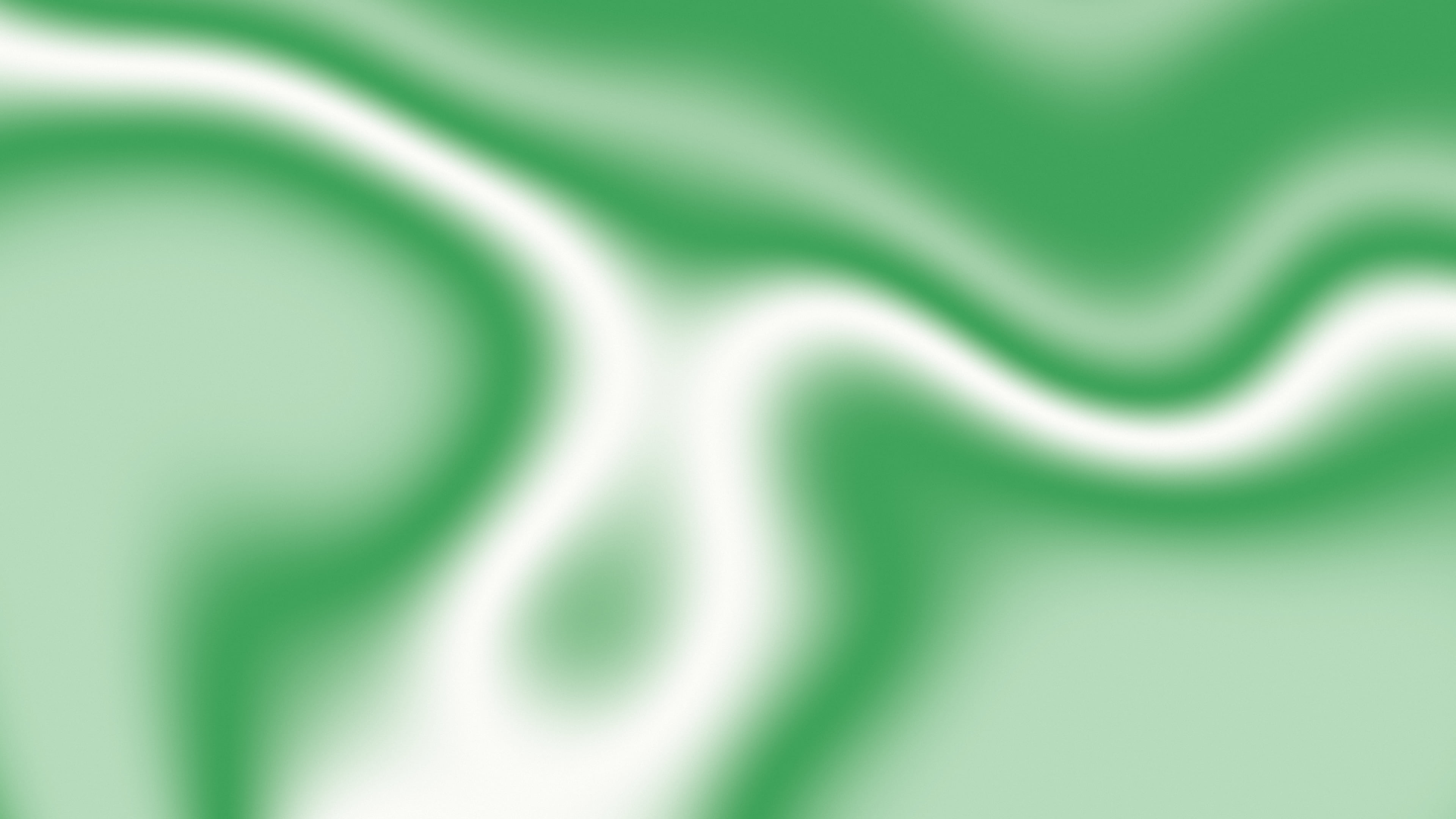Green and White Silky Gradient desktop wallpaper in 4K
