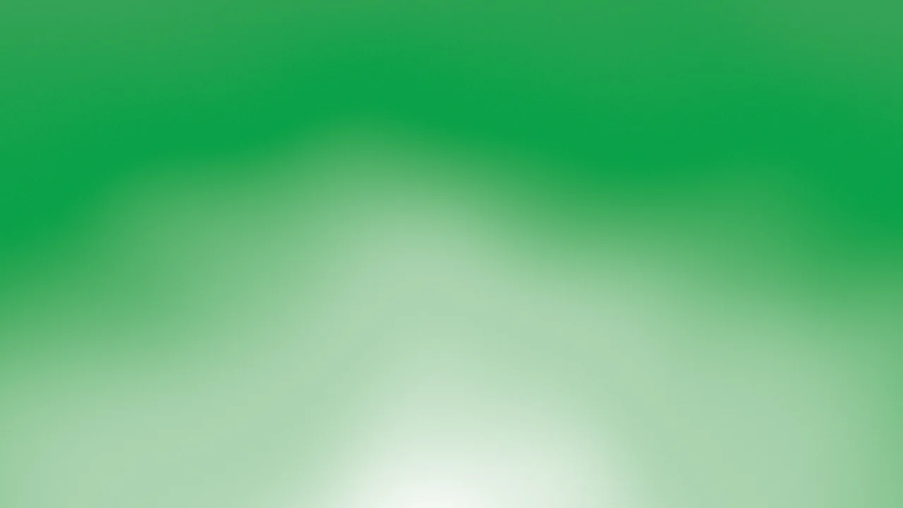 Green and White Sunrise Aura Gradient desktop wallpaper in 4K