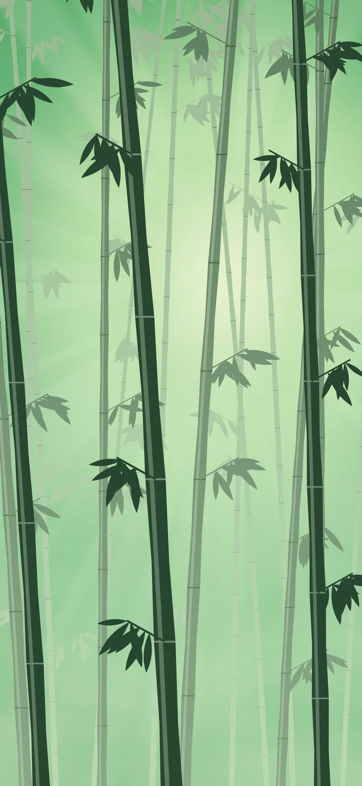 Green Bamboo Forest wallpaper for iPhone and Android