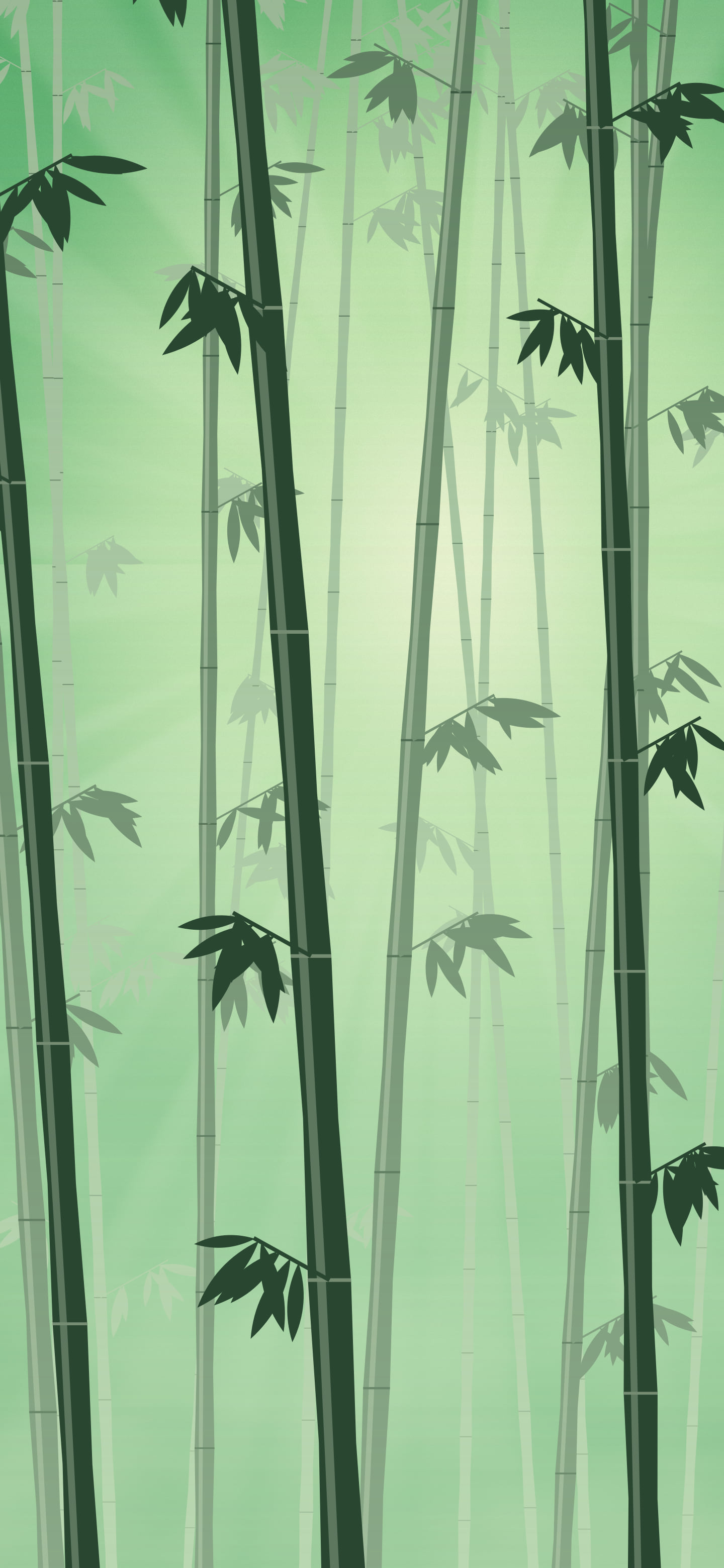 Green Bamboo Forest wallpaper for iPhone and Android