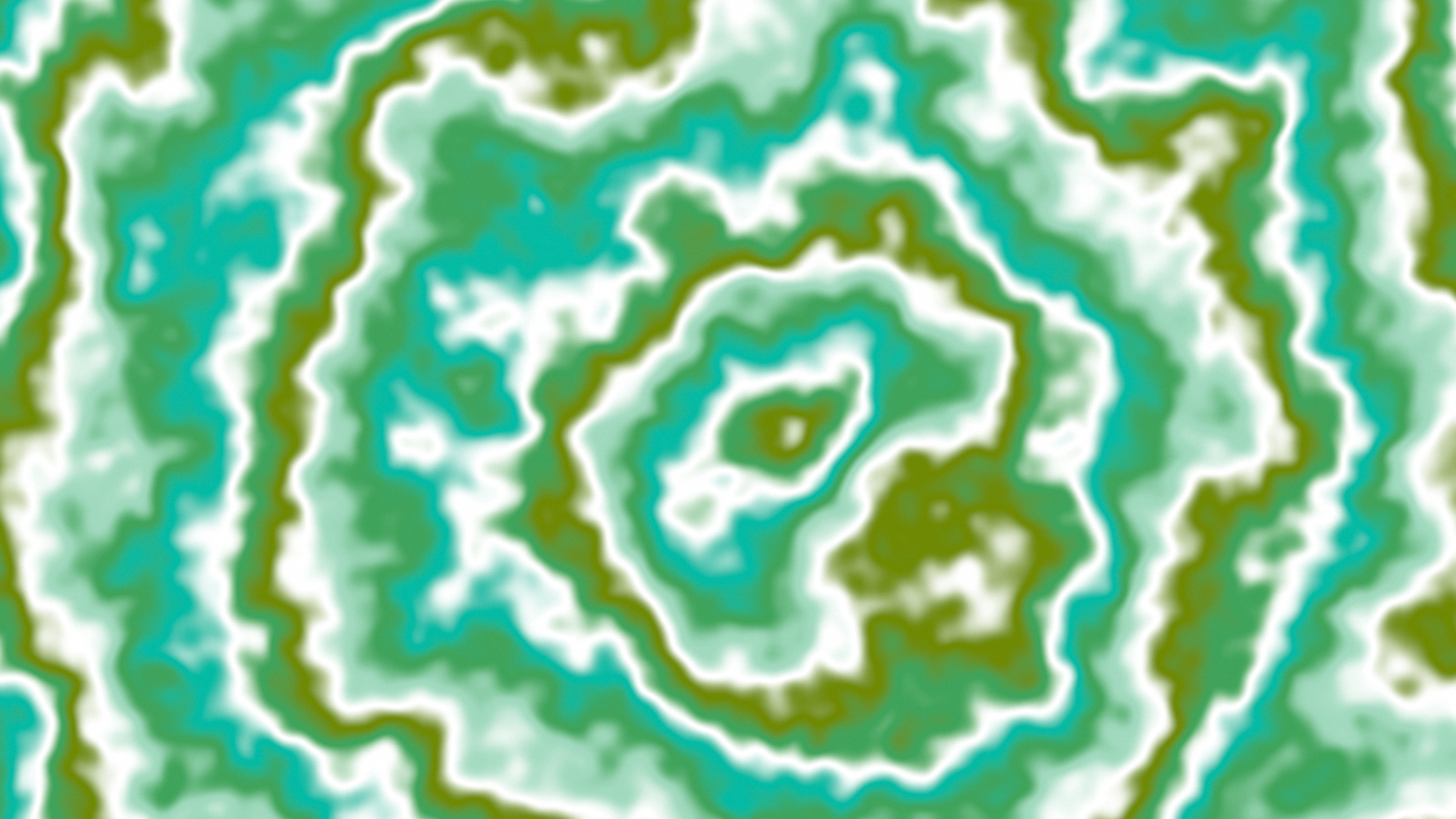 Green Bullseye Tie Dye desktop wallpaper in 4K