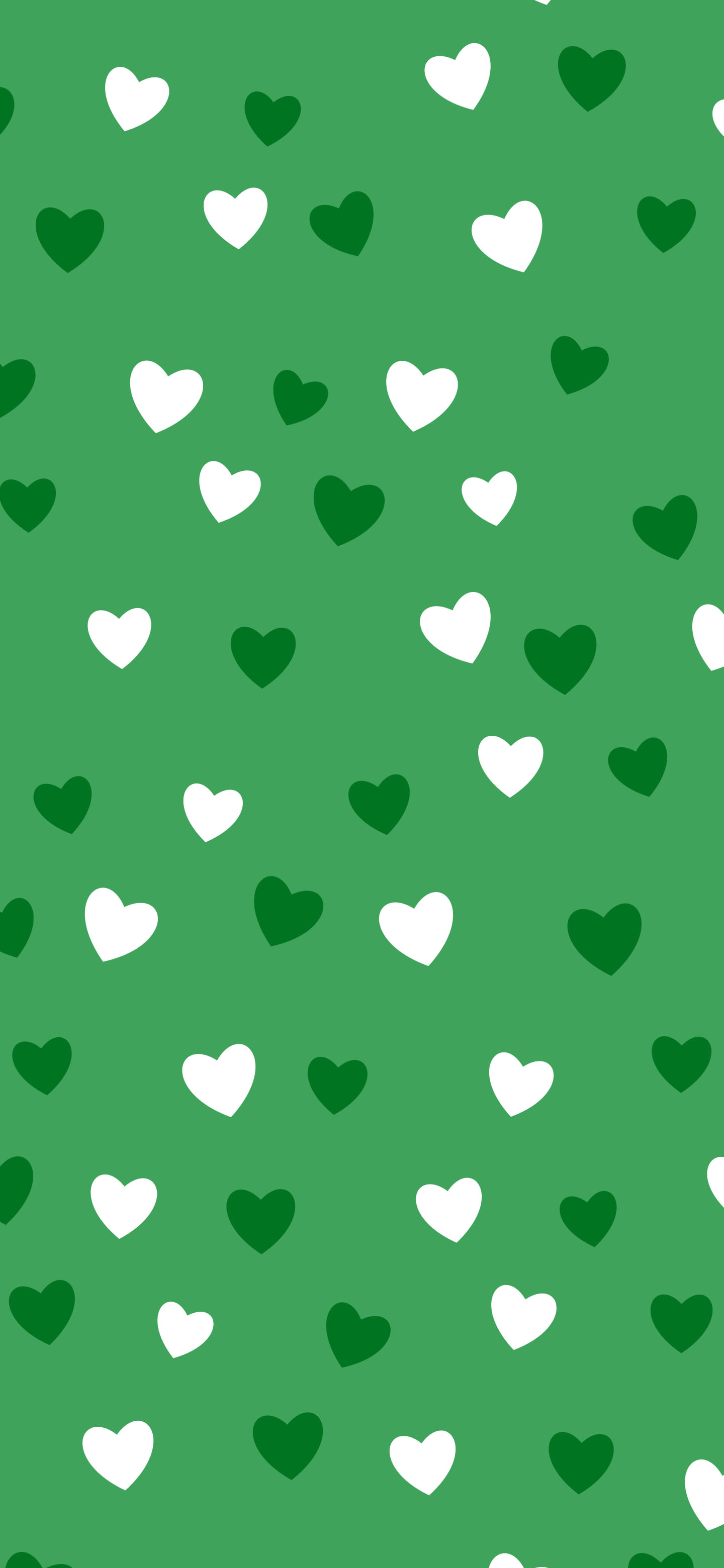 Green Heart Pattern wallpaper for iPhone and Android