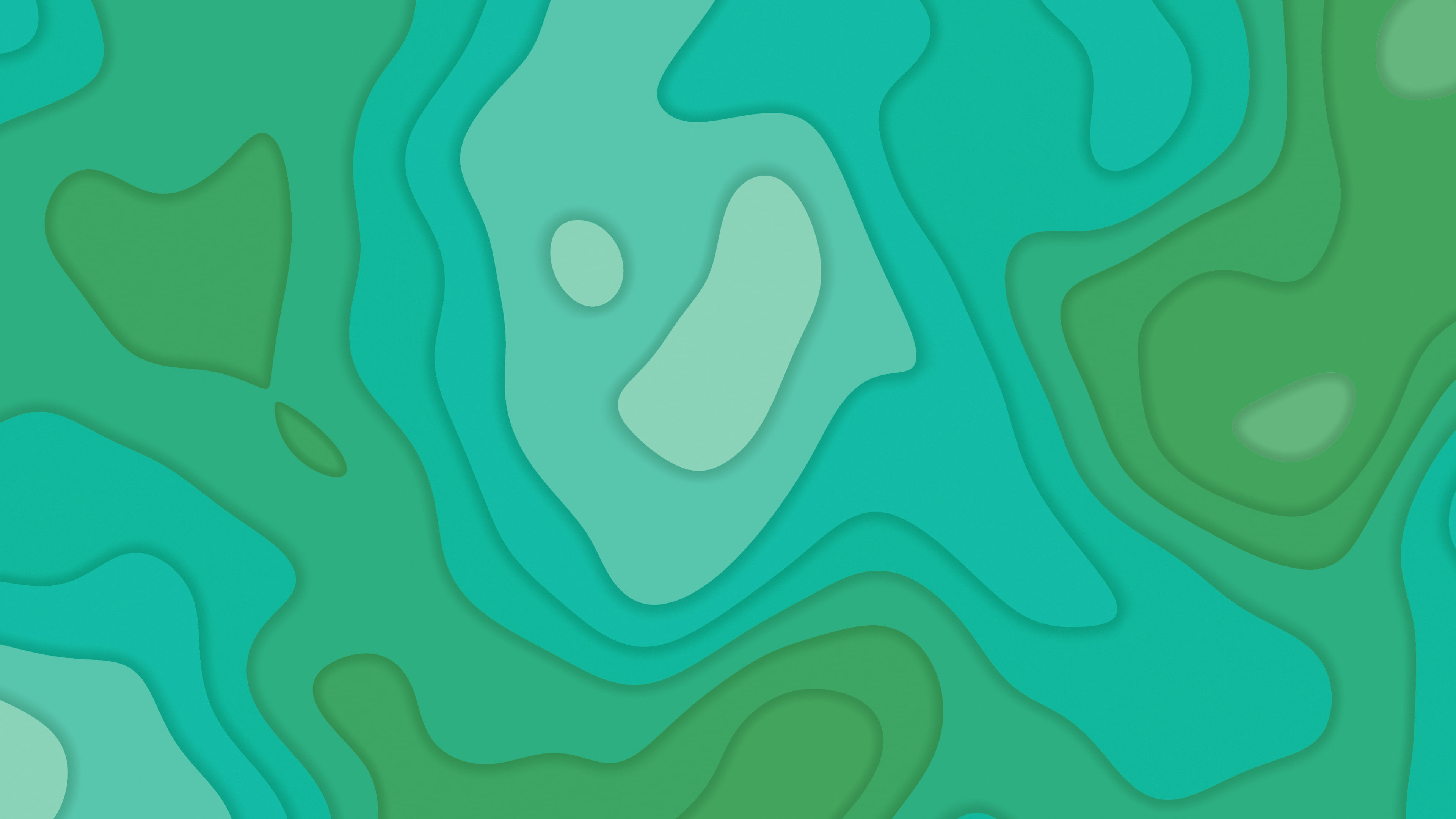 Green Layered Topographic desktop wallpaper in 4K