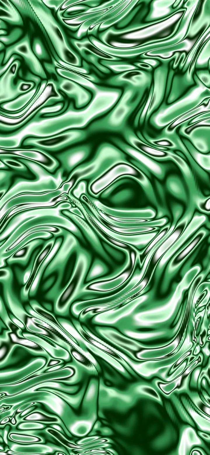 Green Liquid Chrome wallpaper for iPhone and Android