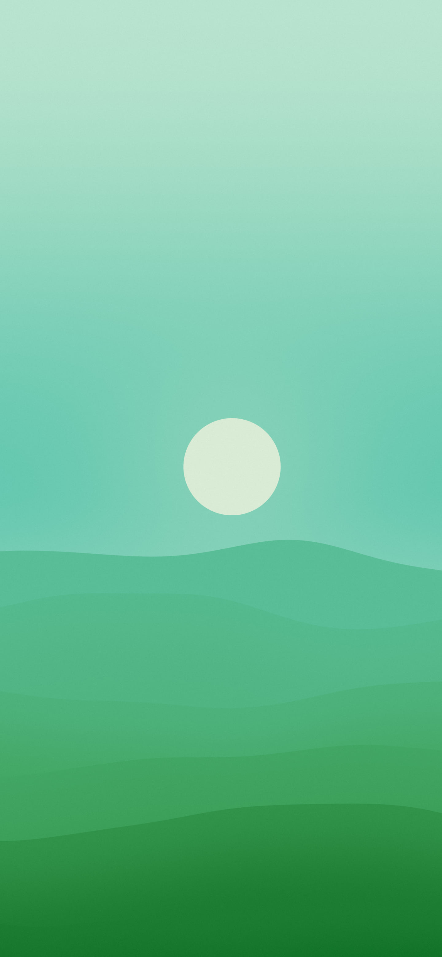 Green Minimalist Desert Dunes wallpaper for iPhone and Android