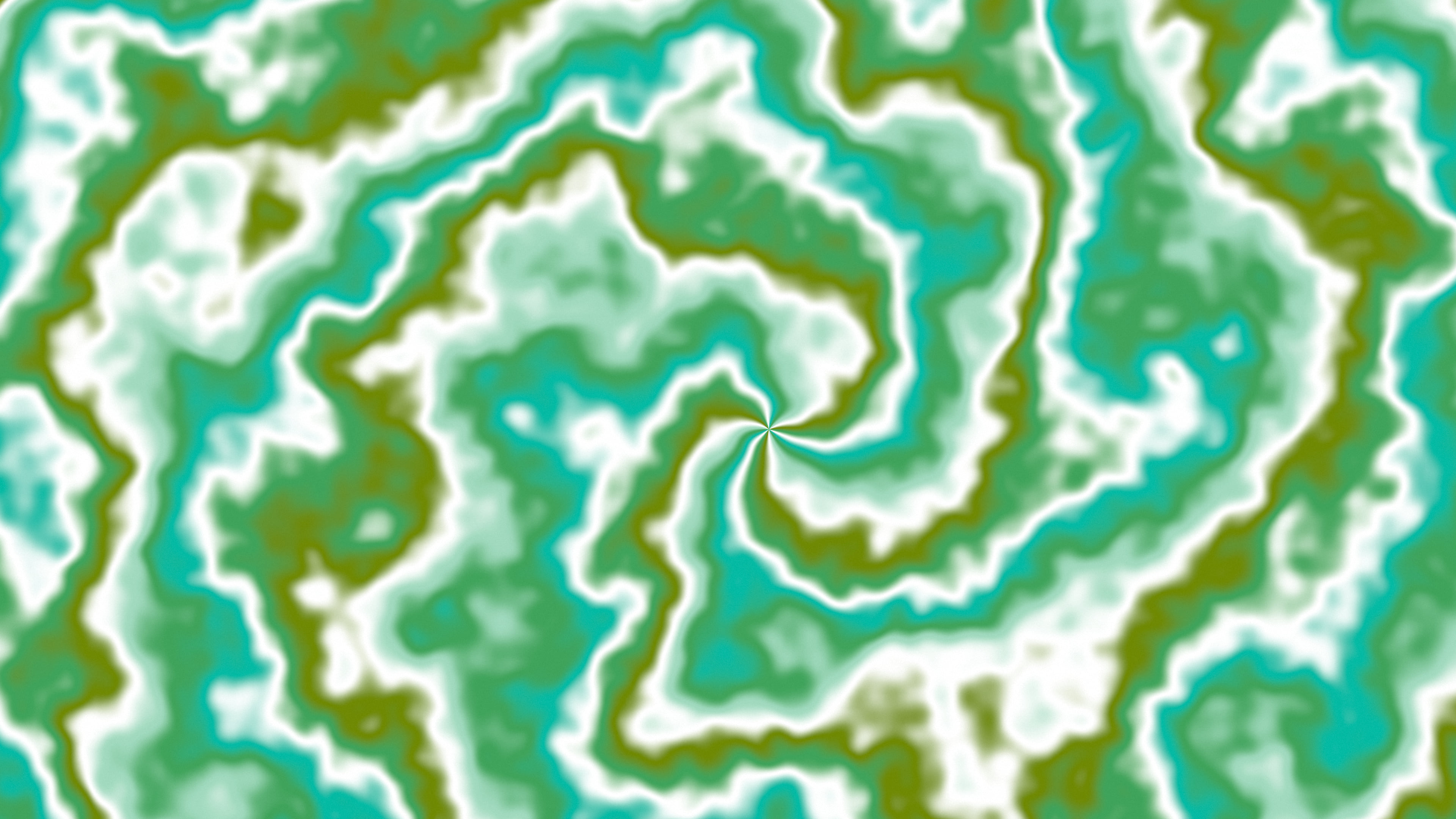 Green Spiral Tie Dye desktop wallpaper in 4K