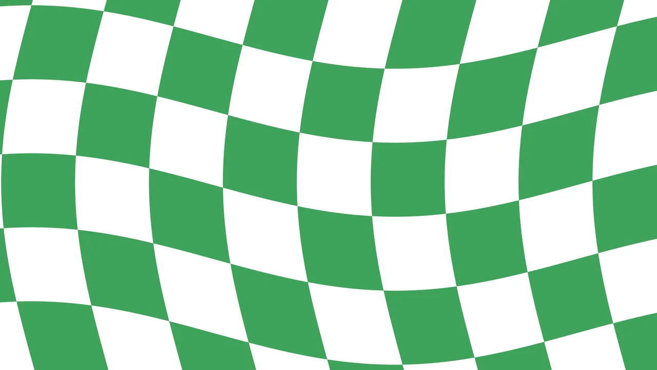 Green Wavy Checkered desktop wallpaper in 4K