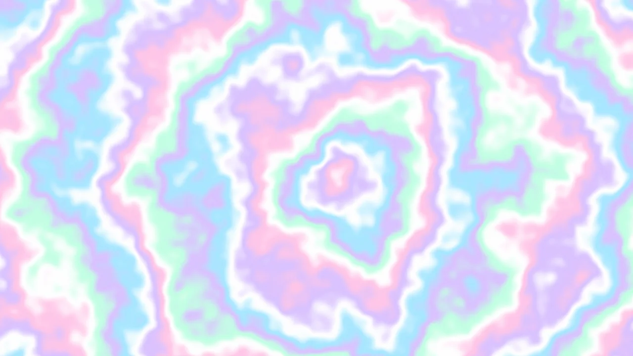 Holographic Bullseye Tie Dye desktop wallpaper in 4K